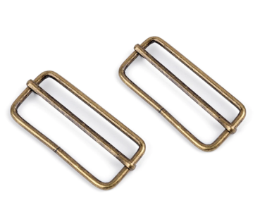 Stegschnalle Altmessing - 50 mm